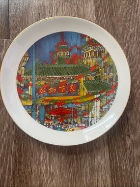 Chicagos Chinatown Franklin McMahon decorative plate limited edition